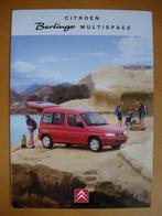 Citroen Berlingo Multispace Folder ca 1996, Ophalen, Zo goed als nieuw, Citroën, Citroën