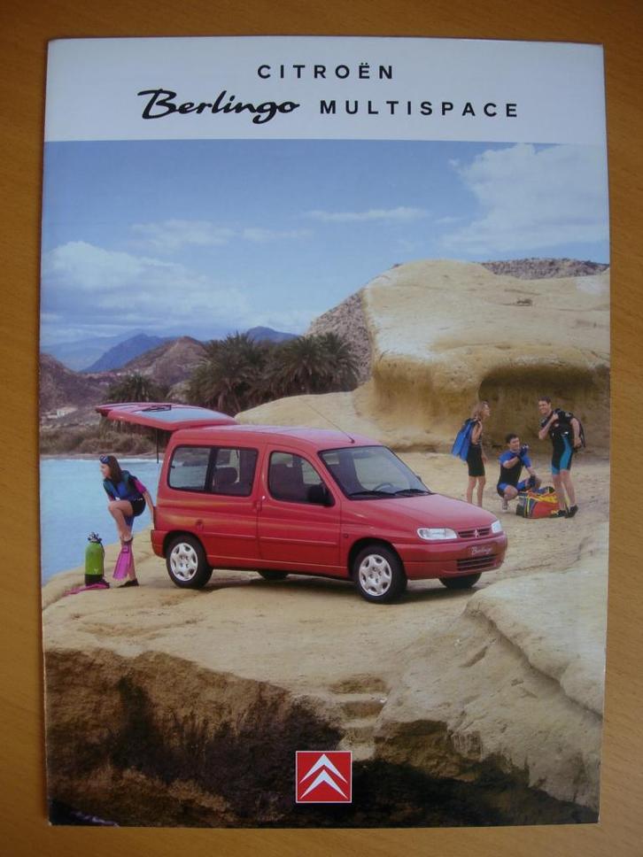Citroen Berlingo Multispace Folder ca 1996, Boeken, Auto's | Folders en Tijdschriften, Zo goed als nieuw, Citroën, Ophalen