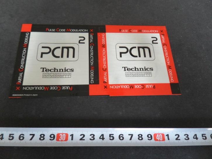 sticker PCM 2 TECHNICS Pulse Code Modulation, Verzamelen, Stickers, Zo goed als nieuw, Ophalen