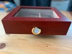 Humidor voor sigaren 26x22x7 cm incl hygrometer, Ophalen of Verzenden, Zo goed als nieuw