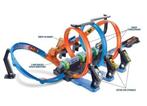 Hot Wheels Kurkentrekker Crash Racebaan, Kinderen en Baby's, Speelgoed | Racebanen, Ophalen of Verzenden, Hot Wheels, Met looping