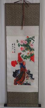 Chinese zijden rol - Feniks - Giclee, Antiek en Kunst, Kunst | Litho's en Zeefdrukken, Ophalen of Verzenden