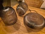 Solklind Ikea set van 2 glazen hanglampen en plafondlamp, Ophalen, Zo goed als nieuw, Glas, Modern