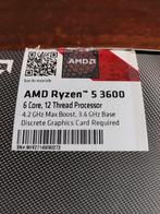 AMD RYZEN 5 3600, Computers en Software, Processors, 6-core, Zo goed als nieuw, Socket AM4, 3 tot 4 Ghz