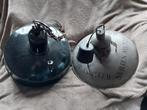 2 Vintage Industriële Lampen - Verschillende Maten, Huis en Inrichting, Lampen | Hanglampen, Gebruikt, Ophalen of Verzenden, Metaal