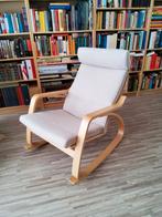 Schommelstoel, Huis en Inrichting, Stoelen, Ophalen, Zo goed als nieuw, Wit, Eén