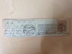 stukje briefkaart met mooie stempels, Postzegels en Munten, Postzegels | Nederland, Ophalen of Verzenden