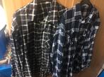 Flanellen  blouse mt xxl blauw wit, Ophalen, Zo goed als nieuw, Overige maten