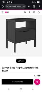 Europe Baby Ralph Luiertafel Mat Zwart, Kinderen en Baby's, Kinderkamer | Commodes en Kasten, Ophalen, Zo goed als nieuw, 50 tot 70 cm