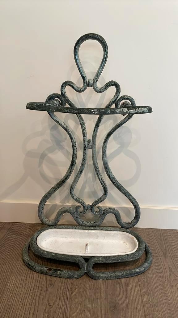 Antieke vintage Franse gietijzeren paraplubak compleet, Antiek en Kunst, Antiek | Woonaccessoires, Ophalen of Verzenden
