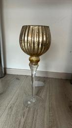 Glas  met goudaccent, Huis en Inrichting, Ophalen, Overige kleuren, Minder dan 50 cm, Glas