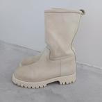 Stoere halfhoge laarzen boots zandkleur notre-V profielzool, Notre-V, Verzenden, Beige, Lage of Enkellaarzen