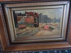 Olieverf op paneel ( Rotterdam 1943), Antiek en Kunst, Ophalen of Verzenden