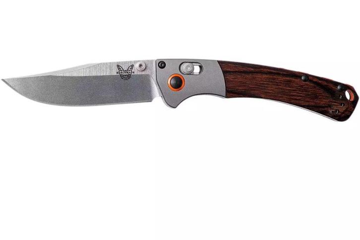 Benchmade Mini Crooked River 15085-2 CPM S30V jachtmes, Caravans en Kamperen, Kampeergereedschap, Nieuw, Ophalen of Verzenden