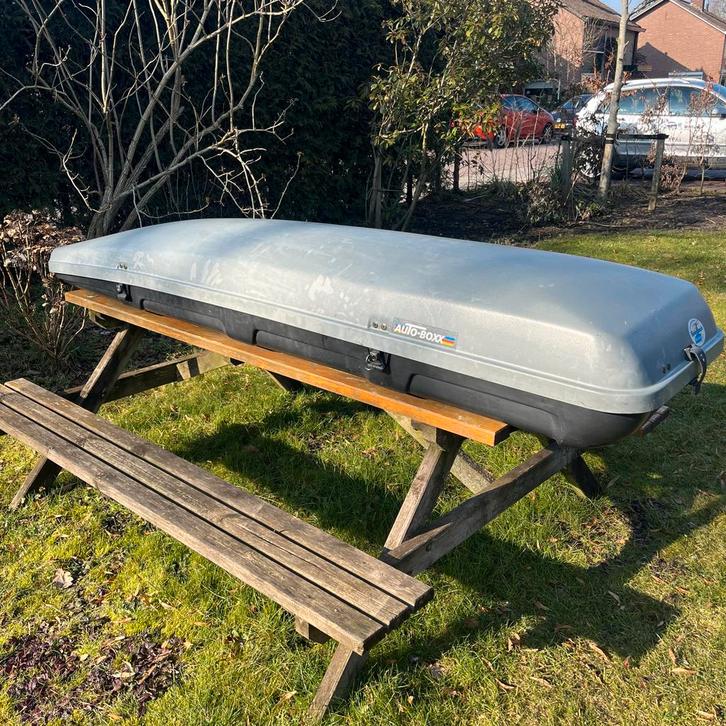 Ski-koffer / dakkoffer - Werkt prima!, Auto diversen, Dakkoffers, Gebruikt, Ophalen of Verzenden