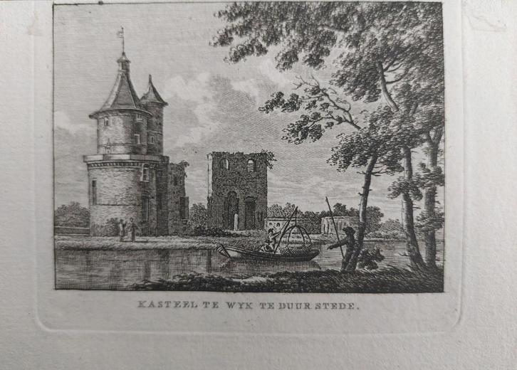 208 / Kasteel Wyk by Duurstede - Wijk bij Duurstede, Antiek en Kunst, Kunst | Etsen en Gravures, Ophalen of Verzenden