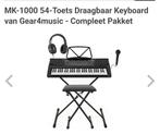 Keyboard 54-toets met krukje, microfoon en koptelefoon, Muziek en Instrumenten, Keyboards, Overige merken, Ophalen of Verzenden