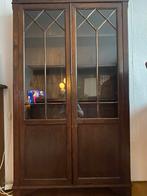 Houten antiek boekenkast vitrinekast etalagekast, Ophalen