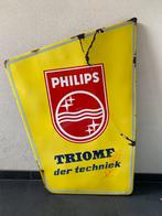 Philips emaille reclame bord “Langcat Bussum”, Verzamelen, Merken en Reclamevoorwerpen, Ophalen, Gebruikt, Reclamebord