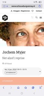 2 kaarten voor Jochem Meyer woensdag 14 januari in Venray, Twee personen, Januari