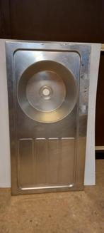 RVS aanrechtblad met spoelbak met afdruip, Ophalen, Gebruikt, Overige kleuren, 50 tot 100 cm