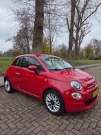 Vrolijke rode Fiat 500 Twinair Turbo Automaat 2015, Auto's, Stof, Zwart, Origineel Nederlands, 26 km/l