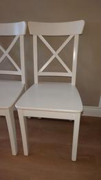 Ikea Ingolf Eetkamerstoel, Huis en Inrichting, Stoelen, Ophalen, Twee, Wit, Zo goed als nieuw