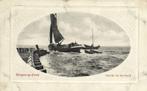 Bergen-op-Zoom - Schelde bij het Hoofd - boten - 1912 gelope, Verzamelen, Ansichtkaarten | Nederland, Gelopen, Ophalen of Verzenden