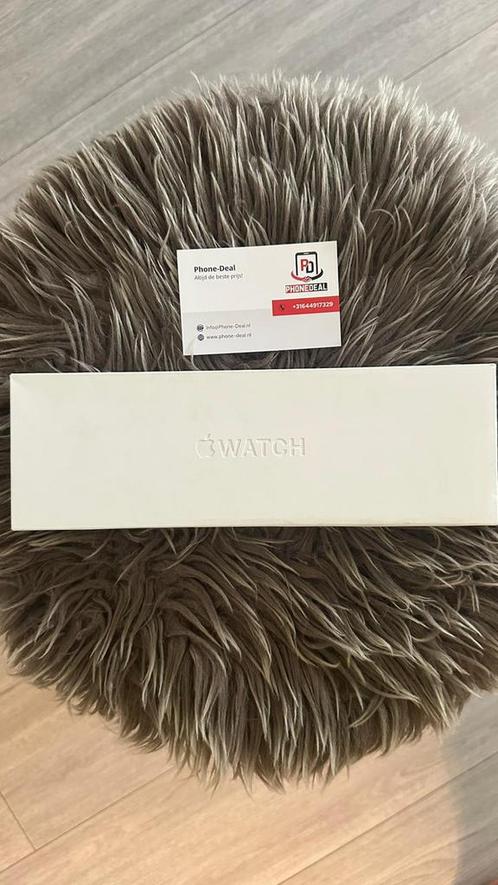 APPLE Watch Series 9 Cellular 45 mm Zilver Roestvrijstalen, Sieraden, Tassen en Uiterlijk, Smartwatches, Zo goed als nieuw, iOS