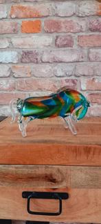 Murano Glas:25cm Stier Beeld NIEUW, Verzamelen, Beelden en Beeldjes, Ophalen of Verzenden, Nieuw, Dier