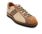 NIEUW Harris Firenze Sneaker UK 10 Camel/Bruin/Tartan, Verzenden, Zo goed als nieuw, Blauw