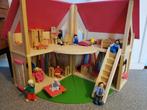 Houten poppenhuis - mooi compleet, Ophalen, Zo goed als nieuw, Poppenhuis