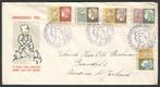 Nederland FDC E15 Met Adres Kinderpostzegels 1953, Ophalen of Verzenden, Beschreven, Nederland