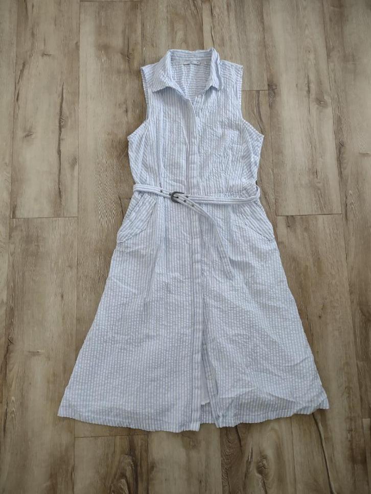 Prachtige, nette blauw wit gestreepte jurk van EDC, maat 40., Kleding | Dames, Jurken, Zo goed als nieuw, Maat 38/40 (M), Blauw