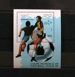 Laos Postfris 1989 WK Voetbal Italië 90 Blok 126, Postzegels en Munten, Postzegels | Azië, Zuidoost-Azië, Ophalen of Verzenden