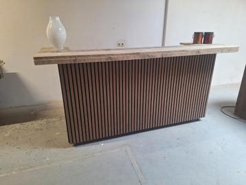 Balie bar akoestische panelen steigerhout toonbank SALE  beschikbaar voor biedingen