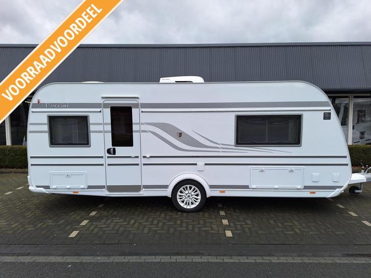 Tabbert Puccini 550 E VINKEN VOORRAAD VOORDEEL, Caravans en Kamperen, Caravans, tot en met 4, 1500 - 2000 kg, Rondzit, Tabbert