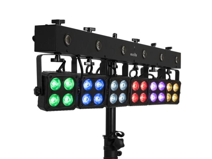 EUROLITE LED KLS-1806 Compact Light Set, Muziek en Instrumenten, Licht en Laser, Nieuw, Licht, Geluidgestuurd, Kleur, Stroboscoopeffect