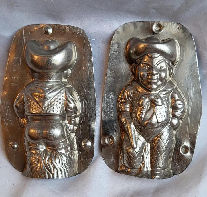 oude chocoladevorm: COWBOY  (Merk: F. CLUYDTS ANTWERPEN), Antiek en Kunst, Curiosa en Brocante, Ophalen of Verzenden