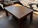 Teak hout salontafel, Ophalen, 100 tot 150 cm, 50 tot 100 cm, Zo goed als nieuw