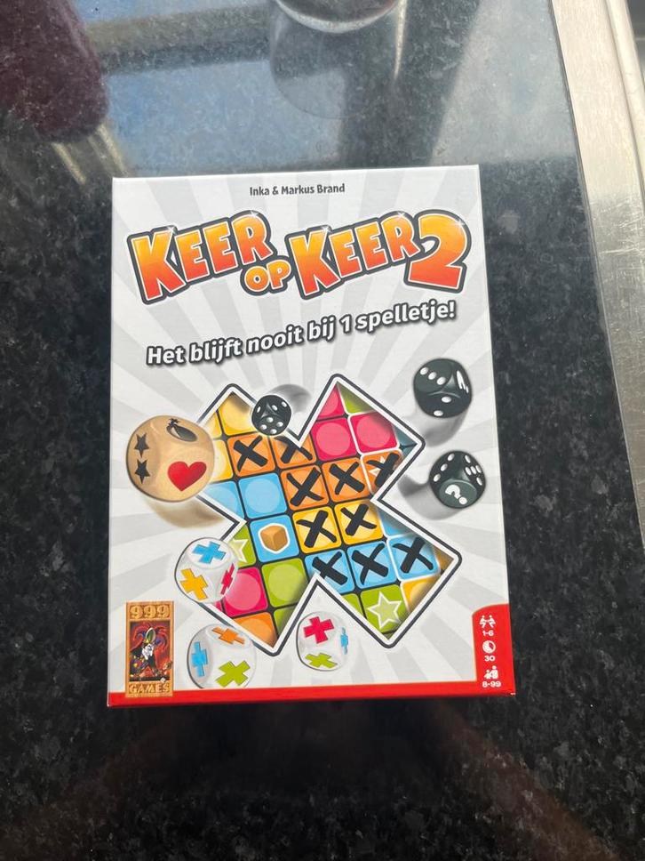 Keer op Keer 2 - Nog nooit gespeeld!, Hobby en Vrije tijd, Gezelschapsspellen | Bordspellen, Nieuw, Een of twee spelers, Ophalen