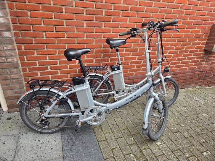 2 Elektrische Vouwfietsen - Plooifietsen, Fietsen en Brommers, Elektrische fietsen, Gebruikt, Overige merken, Minder dan 30 km per accu
