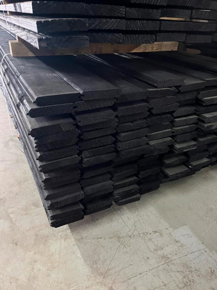 Douglas zwart blokhutprofiel 28x145mm 4m, Tuin en Terras, Palen, Balken en Planken, Nieuw, Planken, 250 cm of meer, Ophalen of Verzenden