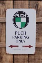 Puch parking only logo reclamebord van metaal wandbord deco, Reclamebord, Info@deconoord.nl, Deco Noord, Nieuw
