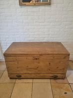 Oude grenen kist met lade, Ophalen, Gebruikt, Minder dan 50 cm