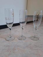 Champagne glazen 3 stuks, Overige typen, Ophalen of Verzenden, Zo goed als nieuw