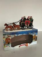 Dickensville Kerstkoets met Paarden aanvulling kerstdorp, Diversen, Ophalen of Verzenden, Zo goed als nieuw
