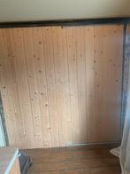 2 basic houten schuifdeuren, Ophalen, Zo goed als nieuw, 200 cm of meer