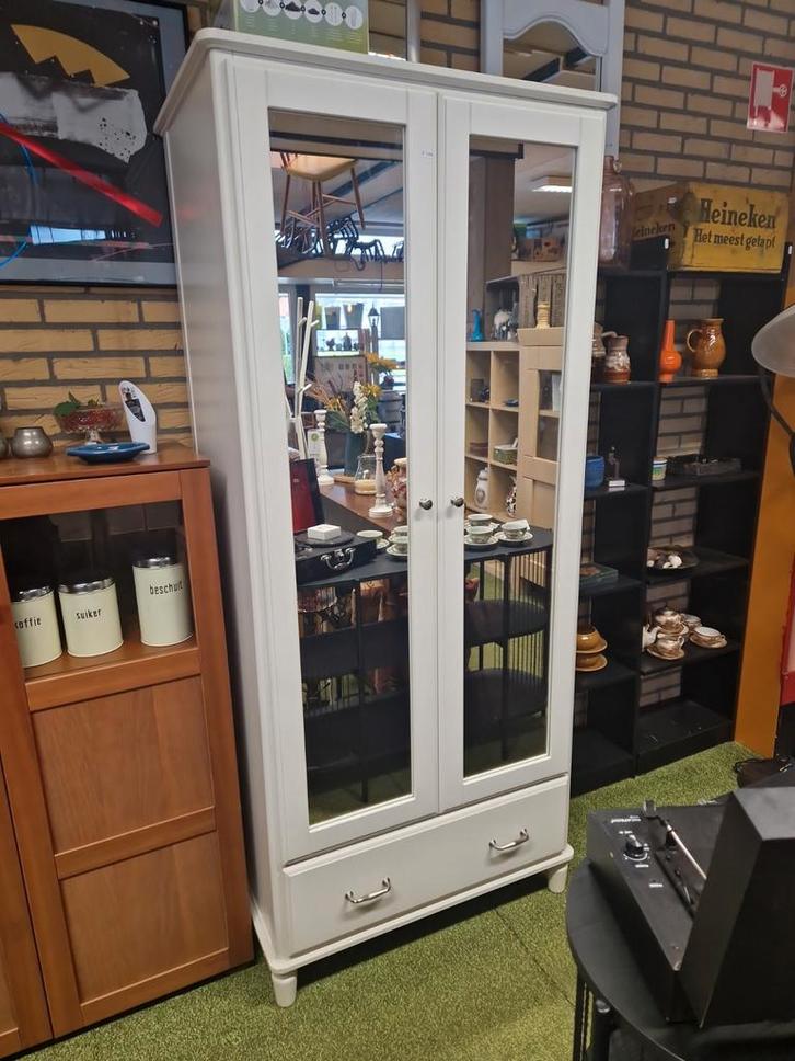 IKEA HEMNES kledingkast met spiegeldeuren | Wit gebeitst, Huis en Inrichting, Kasten | Kledingkasten, Gebruikt, 50 tot 100 cm