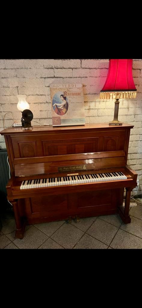 Bogs & Voigt antieke piano, Muziek en Instrumenten, Piano's, Gebruikt, Ophalen